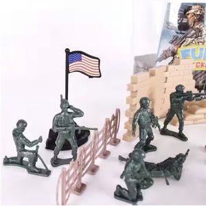 Fun Bucket Military Set - 41 Pieces - Easy Carry Handle - Age 3+ - Toy Soldiers